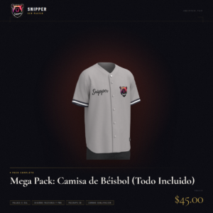 mega pack camisa béisbol