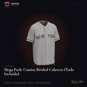 Mega Pack: Camisa Béisbol Calavera