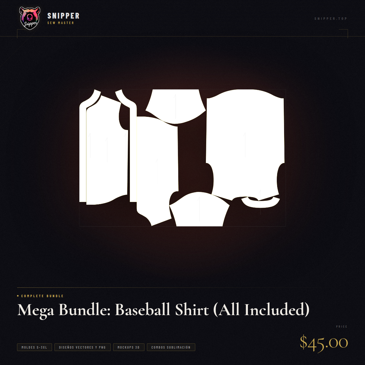 mega pack camisa béisbol 5