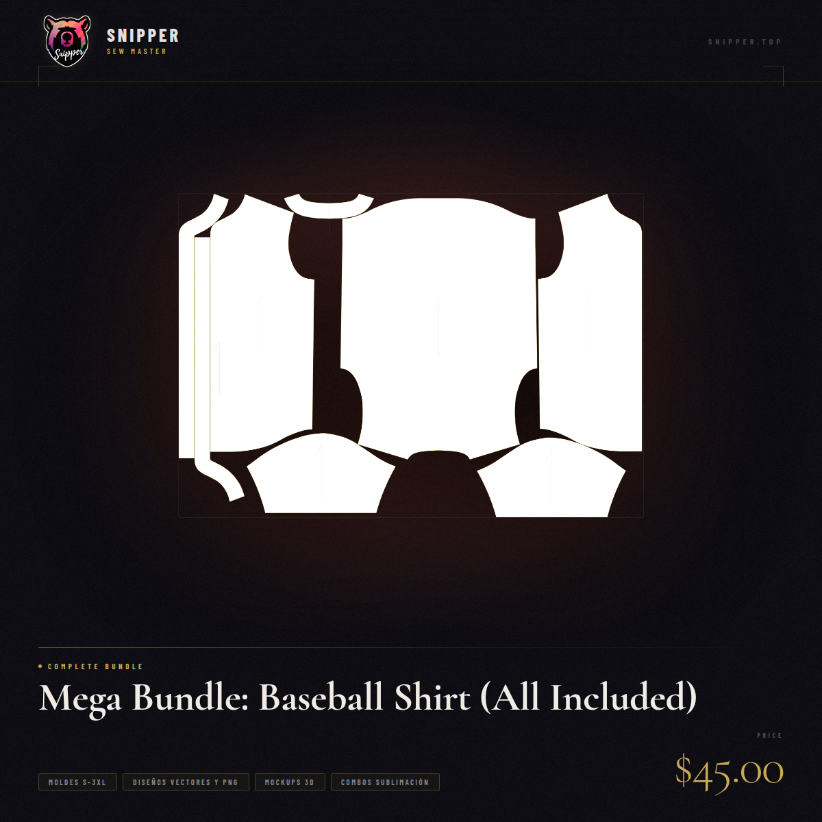 mega pack camisa béisbol 7