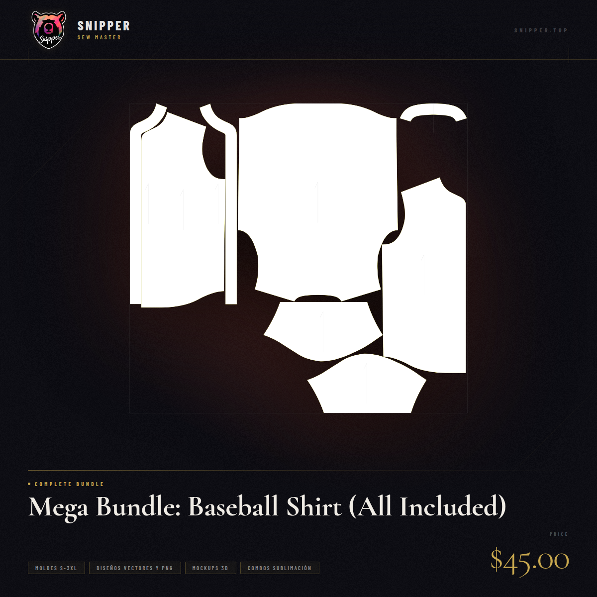 mega pack camisa béisbol 9