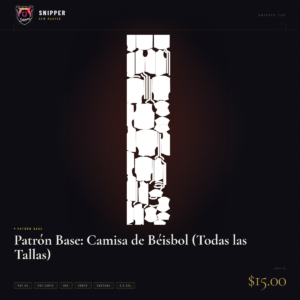 patrón base camisa béisbol