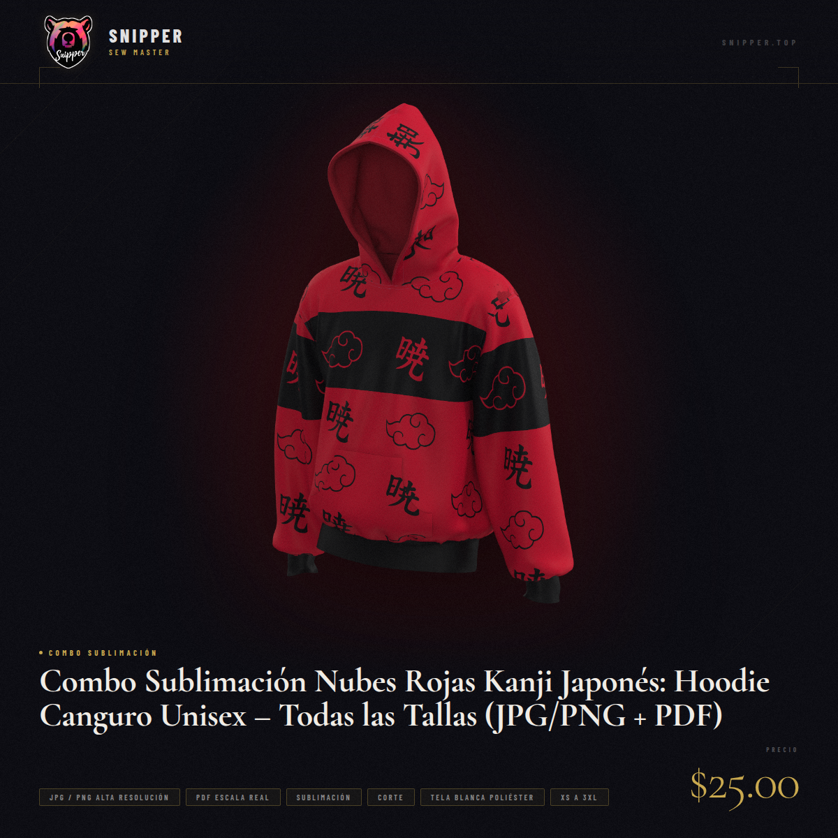 combo sublimación nubes rojas combo todas las tallas 2