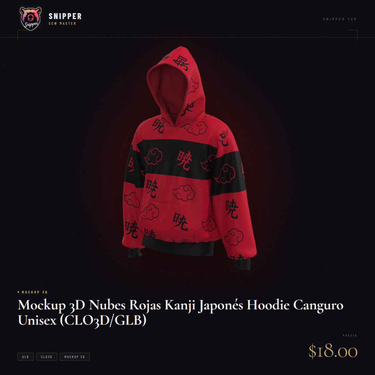 mockup nubes rojas kanji mockup 3d 2